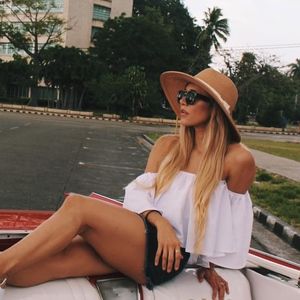 Off Shoulder White Shirt